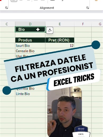 🎯 Vrei să filtrezi în Excel tot ce conține un cuvânt — nu doar ce e exact egal? Atunci combină FILTER() cu SEARCH() și ISNUMBER(). ✅ Funcționează cu bucăți de text, parțial sau oriunde în celulă ✅ Rezultatul e un tabel curat, filtrat automat ✅ Se actualizează când schimbi datele 💡 Perfect pentru rapoarte, liste de produse, baze de date mari. 💬 Comentează „Lookup” și îți trimit gratuit pachetul cu 5 tutoriale care-ți economisesc ore de muncă săptămânal. #ExcelTips #FilterFunction #LookupWithMi