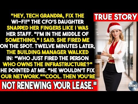 She Fired the "Tech Grandpa" in Front of Everyone. She Didn’t Know He Owned the Entire Network.