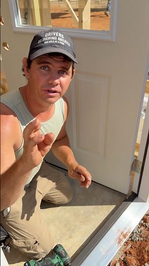 Installing a door putting the screws in quick trick ￼￼
