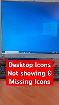 How To Fix Desktop icons Not Showing On windows 10 | Windows 10 & 11 /7 Desktop icons Missing