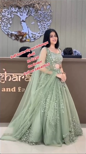 Heavy Boutique Collection – Premium Designer Wear 👗 *LEHENGA DETAILS* \t•\t*Fabric*: Soft butterfly net •\t*Work*. : Codeing with Sequnce \t•\t*Stitching*: Fully Stitched | Fits up to Size 44 \t•\t*Inner*: Soft Micro Lining •\t*Cancan with canvas* •\t*Flair*: *4.5 meter* ⸻ 👘 *CHOLI (Blouse)* \t•\t*Fabric*: Soft butterfly net \t•\t*Work*: Codeing with Sequnce \t•\t*Inner*: Micro Lining \t•\t*Stitching*: Unstitched | Fits up to Size 42 ⸻ 🥻 *DUPATTA* \t•\t*Fabric*: Soft butterfly net \t•\t*Work*