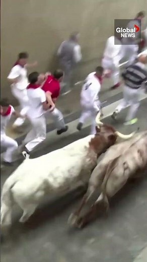 Running of the bulls kicks off in Pamplona, Spain