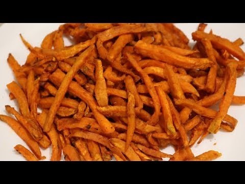 FRITE DE PATATE DOUCE FACILE (CUISINERAPIDE)