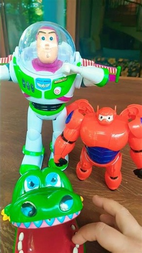 Buzz LightYear with Baymax #shortsfeed #alltoys #toys #buzzlightyear #baymax