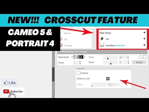 NEW! How to Set Up the Silhouette Auto Crosscut Feature on the Cameo 5 or Portrait 4