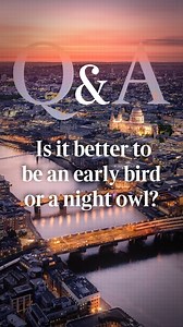Is it better to be an early bird or a night owl? Do you have a lazy friend who sleeps in till noon? It could be due to their circadian rhythm. | The Times and The Sunday Times