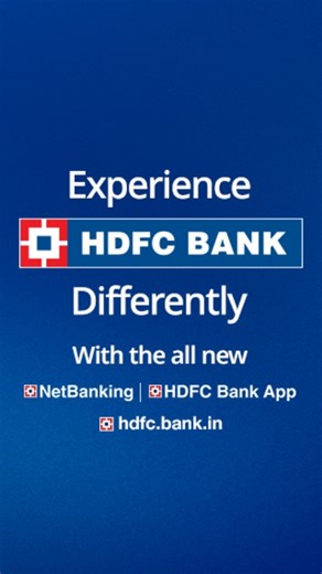 HDFC Bank on Instagram: "The HDFC Bank you knew has evolved. With smoother journeys, stronger security, a more accessible and intuitive design, and more, we’ve transformed everyday banking into a seamless experience. As the world celebrates #InternationalDayOfBanks, we’re celebrating by giving you a glimpse into the future of banking. Explore the new HDFC Bank Mobile Banking, Netbanking and website today. #HDFCBank #ExperienceHDFCBankDifferently"