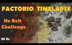Factorio Timelapse - 异星工厂基地品尝/全机器人物流/Robot World (8K Ultra HD)