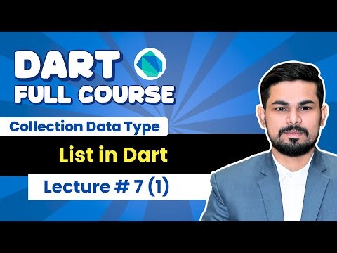 Lec#7 (1): Lists in Dart | Dart Tutorial Urdu/Hindi 2025