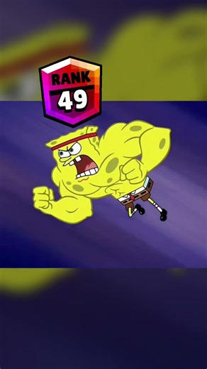 Brawl Stars Rank UP x Spongebob and Patrick wrestle | #shorts