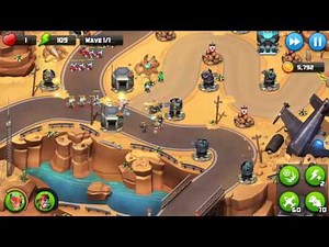 Alien Creeps TD Walkthrough Level 13 Dhor's Creek for 5 stars Spec Ops gameplay