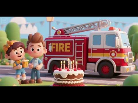 Fire Truck’s Cake and Candles | Nursery Rhymes & Kids Songs