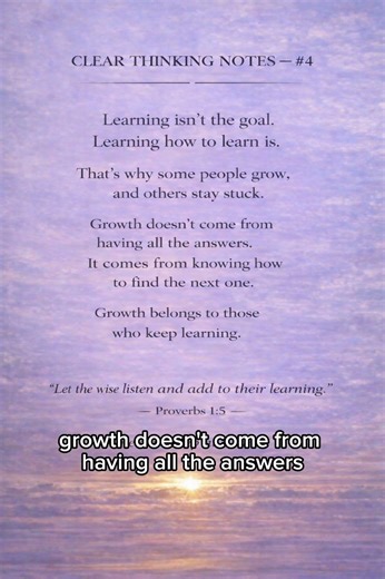 clear thinking note #4 |how to learn is a skill #clearthinking#learninghowtolearn#mindset#reflection