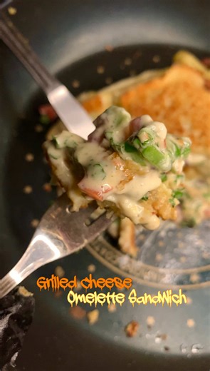 Grilled Cheese Omelette Sandwich Recipe in 5 Minutes