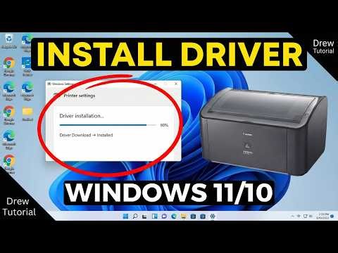 Install Canon LBP 2900B Printer Driver on Windows 10 or 11 (Step-by-Step)