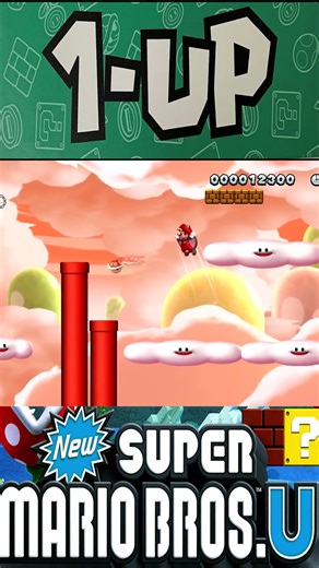 New Super Mario Bros U - Easy 1-Up Trick! 🍄🔥