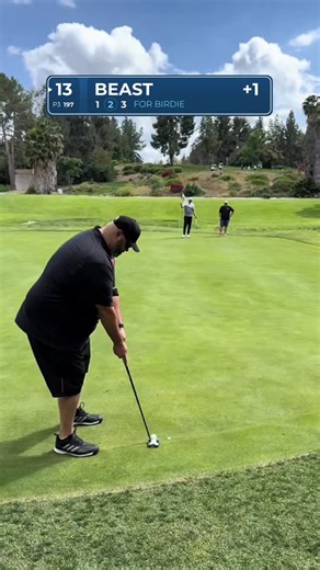 BEAST GOLF on Instagram: "Long Putt for the win!! #putt #putting #putter #golfaddict #golf #golfcourse #golflifestyle #golfisfun #playaholewithme #golfclub #golffun #golfislife #dadssupportingdads #group7 #BeastGolf #pga #tigerwoods"