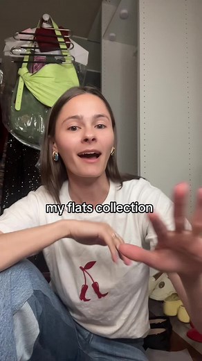 my flats collection because i am obsessed with wearing flats #loafersoutfit #balletflats #shoecollection