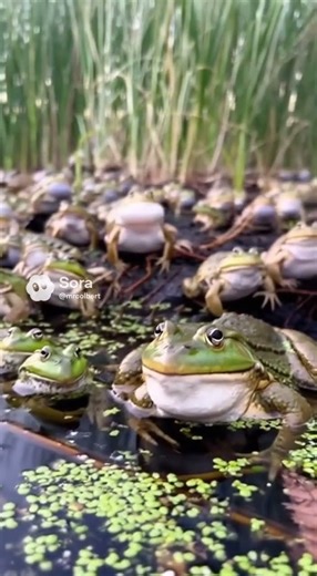 Nature’s Symphony: Frogs Only #shorts