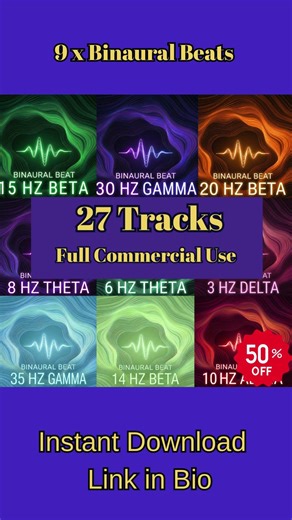 Complete Brainwave Frequency Bundle | All 9 Frequencies (Delta - Gamma)