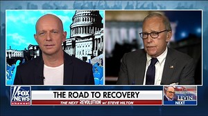 "It's very important we reopen the economy, using the safety guidelines, no question about that — masking and distancing and testing where applicable and good hygiene. That's an important aspect." White House economic adviser Larry Kudlow joined "The Next Revolution with Steve Hilton" on Sunday to discuss the road to recovery for the United States' economy. | Fox News