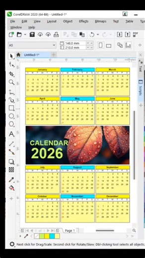 Quick Calendar Design in CorelDraw #calendar #calendardesign #coreldrawtutorial #designaid
