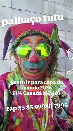 Clown Tutu makes a request to everyone to help him go to the 2026 World Cup.