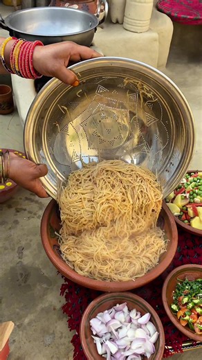 Delicious Village Style Cooking with Needless and Vegetables