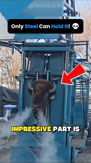 Why Bison Are Built Different 🦬 #wildlife #animals #strength