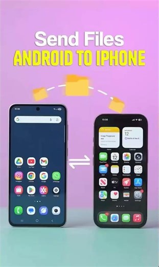 How to transfer files from Android to iPhone? #shorts