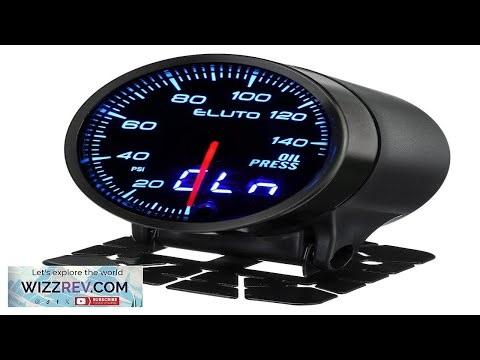 Eluto Universal 2" 52mm 12V Oil Pressure Gauge Meter With Sensor 10
