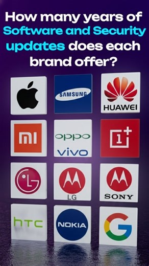 Being Random ❄️ on Instagram: "How many years of software and security updates does each brand offer?🔥#allphones#tech#viral#bestphone"