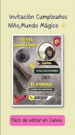 5 Invitaciones de Cumpleaños para Niño 🎉 Fáciles de Editar en Canva (Ideas 2026)