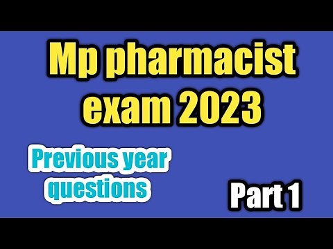 Mp pharmacist exam 2023#mp Pharmacist exam previous year questions