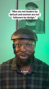 Men are not leaders by default and women are not followers by design. #talkwithhybrid #hybridsoulja #men #women | Milan Samuel Chukwu