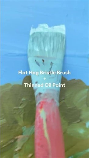 Beginner artists: Effortless blending with the best brush for soft oil paint results #arttips