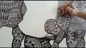 9K views · 78 reactions | Dino-mite design. How are you using #Sharpie to showcase intricate detail? : @jasminpannu (Instagram) | Sharpie | Facebook