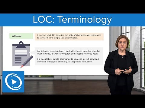 Level of Consciousness (LOC) Terminology – Med-Surg Nursing | Lecturio