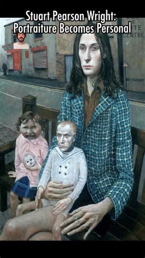Stuart Pearson Wright doesn’t just paint portraits. He paints identity. At 25, the National Portrait Gallery acquired his portrait of John Hurt. He’s painted everyone from Daniel Radcliffe to Alan Rickman. He once painted Prince Philip nude. And after discovering his biological father through a DNA test in 2019, he turned that story into the deeply personal series HALFBOY. Once you know that, the faces hit differently. #MicrodoseOfArt #ContemporaryArt #PortraitPainting | Paul Thompson
