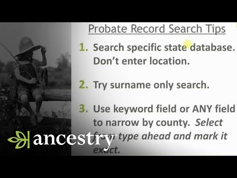 Getting Started With Probate Records | Ancestry