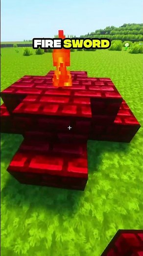 I Built a FIRE SWORD in Minecraft Using Nether Blocks!🤯