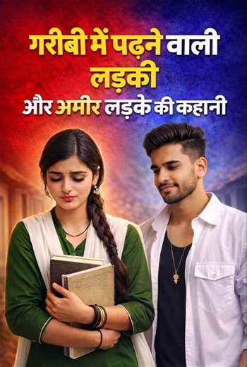 गरीबी में पढ़ने वाली लड़की और अमीर लड़के की कहानी #kahani #moralstory #shortvideo #kahaniya