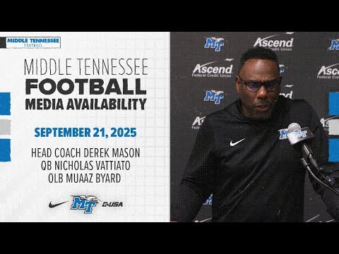 MTSU Football vs Marshall post-game conference - 9/20/25