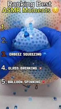 Best Ranking ASMR Moments ✨Which one is YOUR number one? Tell me below! 👇😌 #asmr