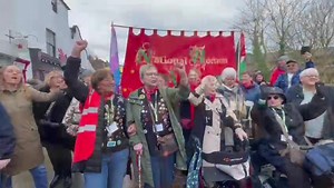 Some highlights from a rally in Durham yesterday, celebrating the women that underpinned the Miners' Strike 40 years on | The Northern Echo