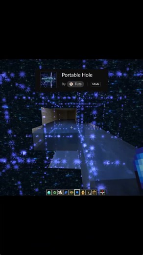 Minecraft Portable Hole Mod #shorts