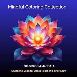 Lotus Flower Mandala Coloring Book: 68 Printable Pages (PDF) - Etsy
