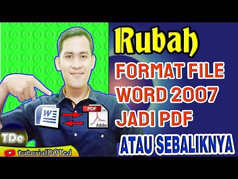 Cara mengubah word ke pdf - Word 2007 to pdf