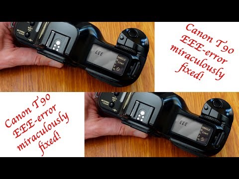 Canon T90 EEE / Help - Error miraculously fixed! #vintagecamera #canonfd #canonphotography