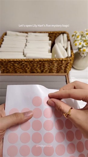 Milkyscoops on Instagram: "ASMR Unboxing🎄✨ Let’s open Lily Hart’s five mystery bag!! Handpicked treats, wrapped with care, and ready to make your December magical. ❄️💕 #milkyscoops #asmr #mysterybag"